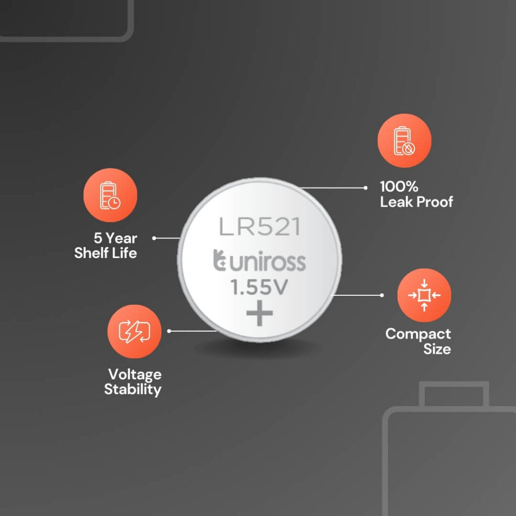 Uniross Alkaline Coin Cells AG0 (Blister of 10)