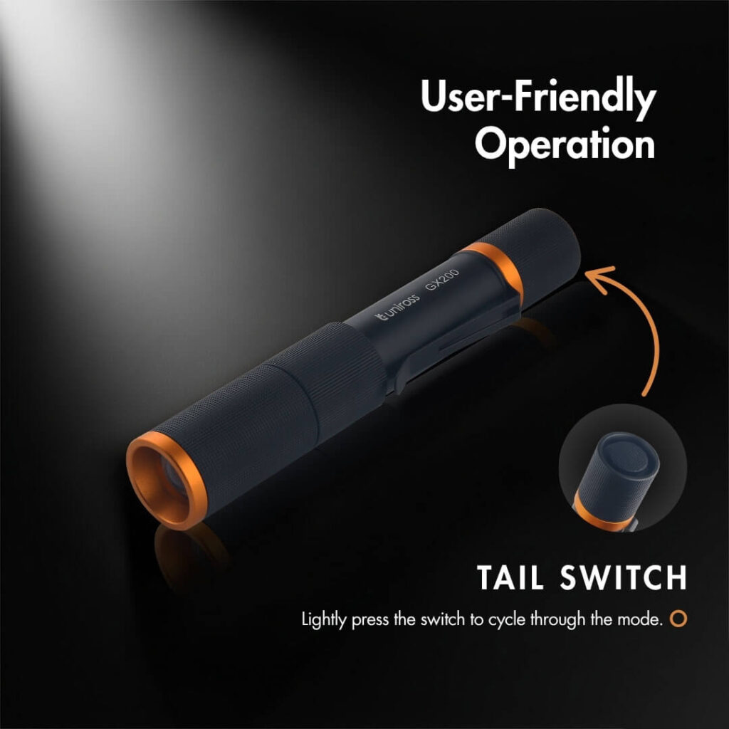 Uniross GX200 Rechargeable Torch 300lm