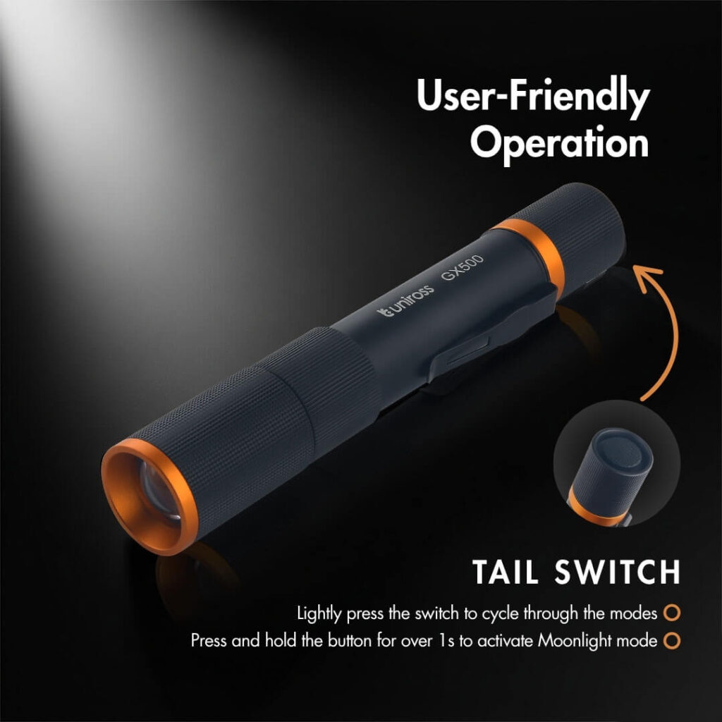 Uniross GX500 Rechargeable Torch - 1000lm