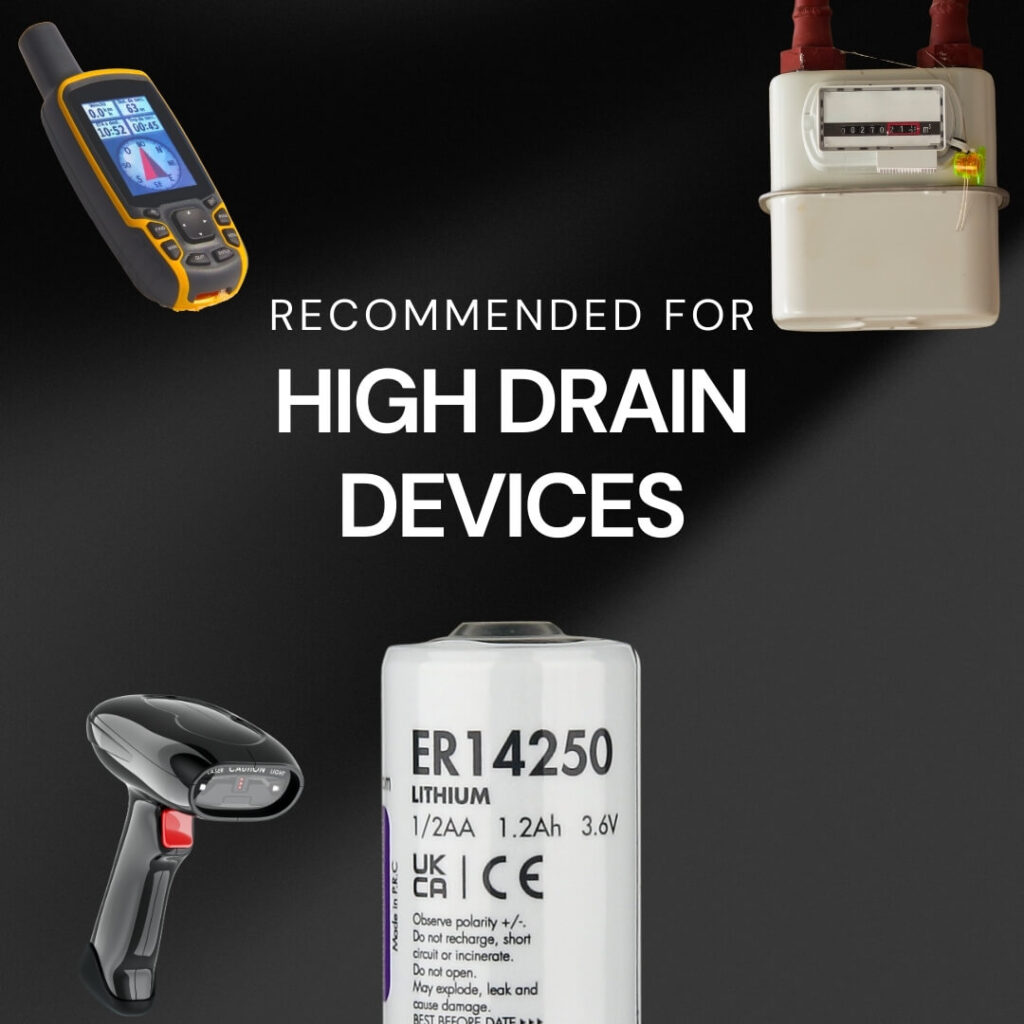 Uniross Industrial UER14250 – 1/2AA Lithium Thionyl Chloride Battery 4 Uniross Industrial UER14250 – High-Performance 1/2AA Lithium Thionyl Chloride Battery