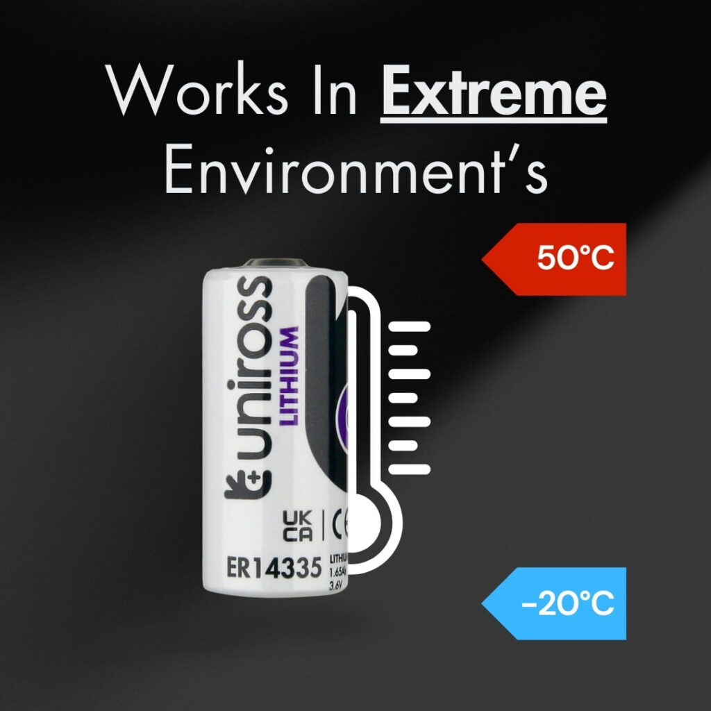 Uniross Industrial UER14335 – High-Capacity 2/3AA Lithium Thionyl Chloride Battery