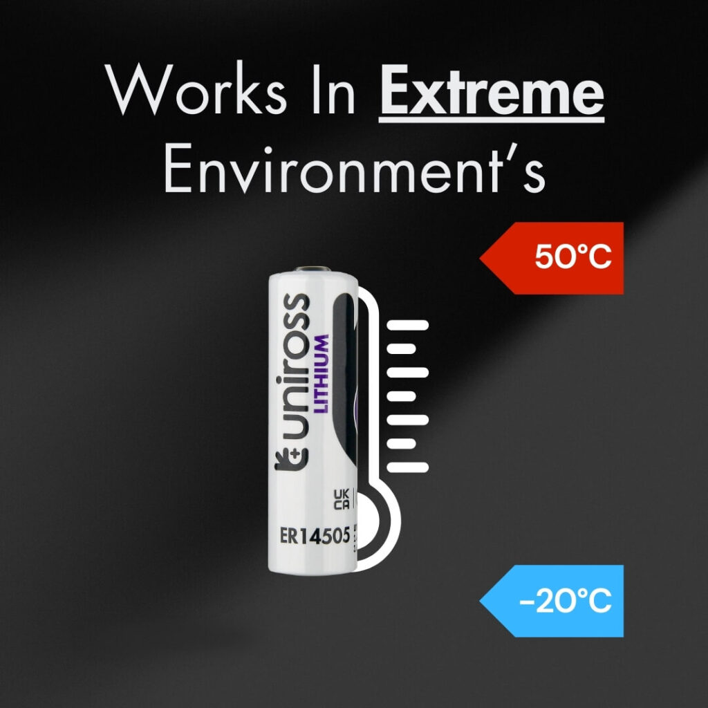 Uniross Industrial UER14505 – AA Lithium Thionyl Chloride Battery 5 Uniross Industrial UER14505 – Lithium Thionyl Chloride Battery