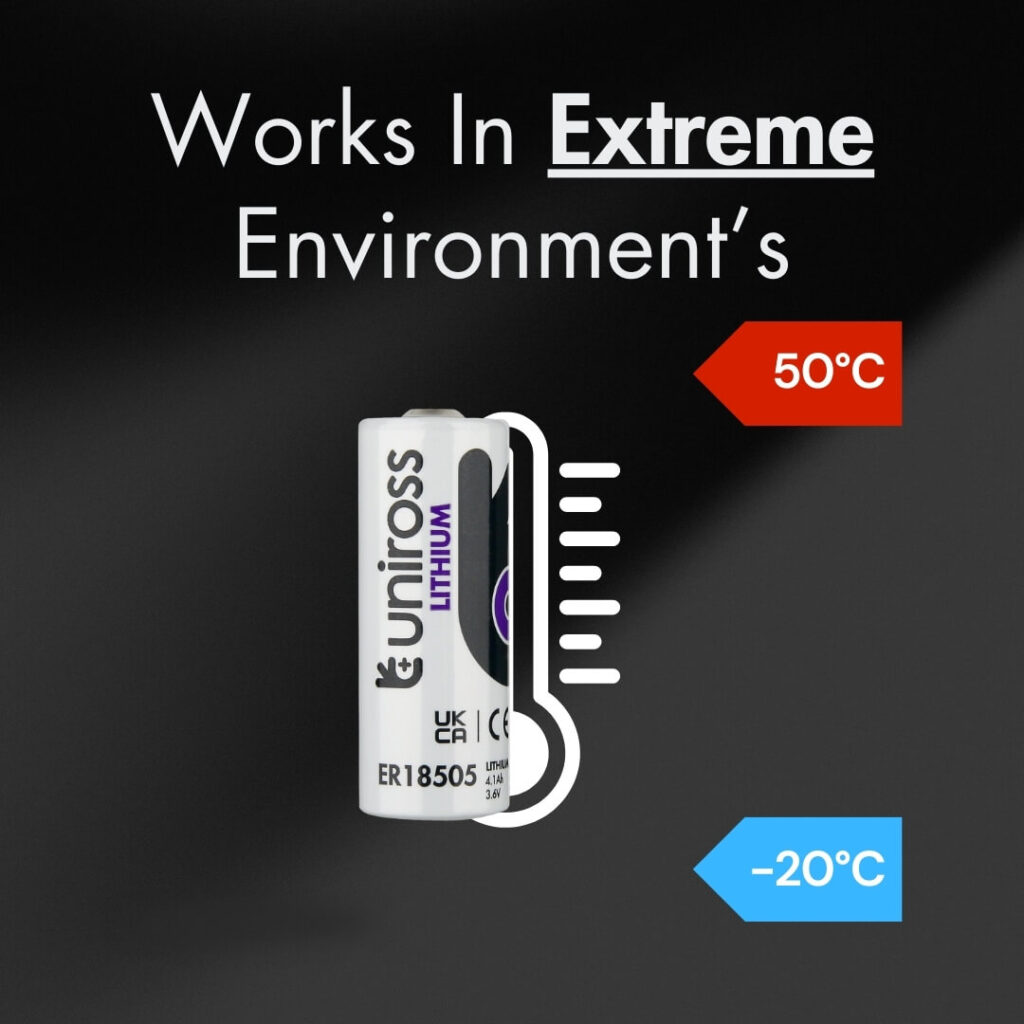 Uniross Industrial UER18505 – Lithium Thionyl Chloride Battery | UER18505 - Feature 4