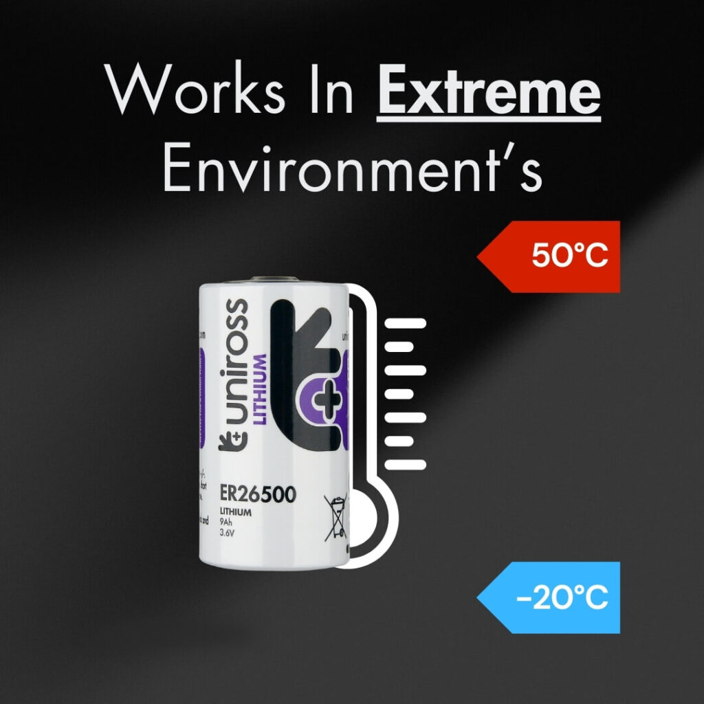 Uniross Industrial UER26500 – Lithium Thionyl Chloride Battery