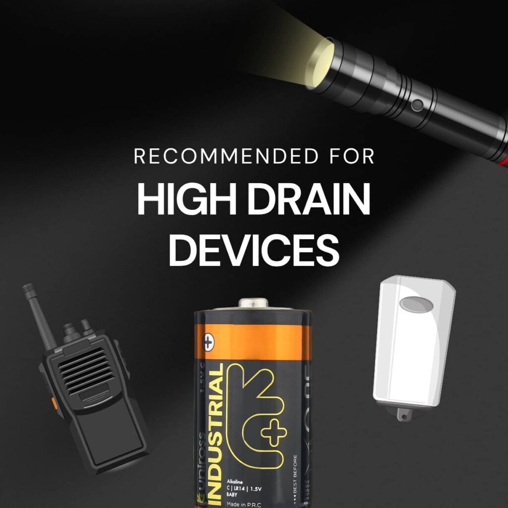 Uniross Industrial Pro Alkaline LR14/C 1.5V 4 Uniross Industrial Pro Alkaline LR14/C 1.5V