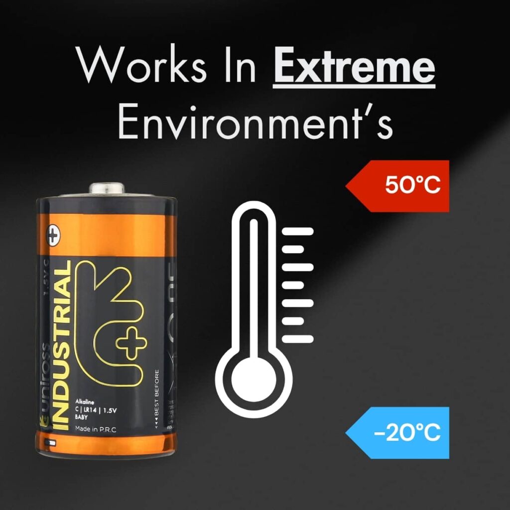 Uniross Industrial Pro Alkaline LR14/C 1.5V 5 Uniross Industrial Pro Alkaline LR14/C 1.5V