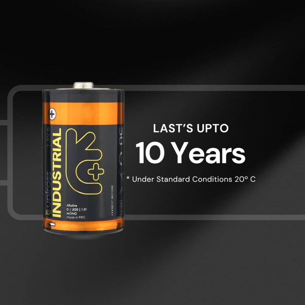 Uniross Industrial Pro Alkaline LR20/D 1.5V 3 Uniross Industrial Pro Alkaline LR20/D 1.5V