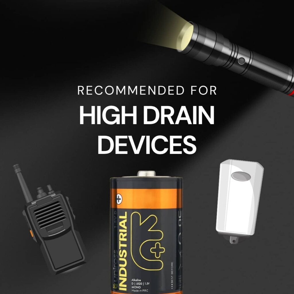 Uniross Industrial Pro Alkaline LR20/D 1.5V 4 Uniross Industrial Pro Alkaline LR20/D 1.5V