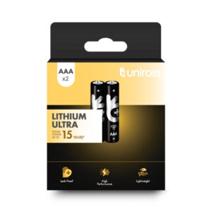 Uniross FR03 AAA Ultra Lithium Battery (2 pack)
