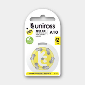 Uniross Hearing Aid Batteries A10 (Blister of 6)