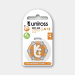 Uniross Hearing Aid Batteries A13 (Blister Of 6)