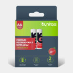 Uniross Ni-MH Rechargeable AA Battery 2100mAh (Pack of 2)