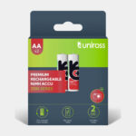 Uniross Ni-MH Rechargeable AA Battery 2500mAh (Pack of 2)
