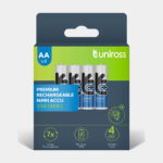 Uniross Ni-MH Rechargeable AA Battery 2700mAh (Pack of 4)