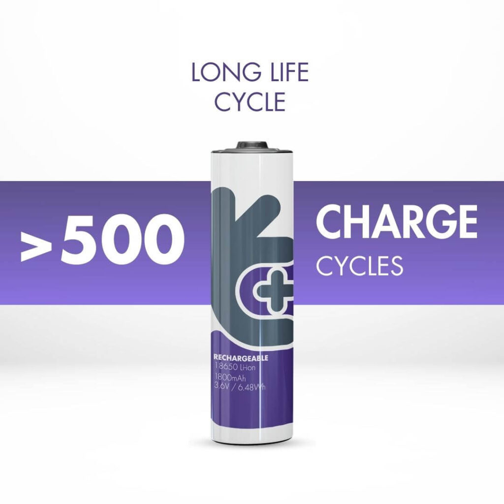 Uniross Li-ion 18650 1800mAh Battery (Pack 1) 4 Uniross Li-ion 18650 1800mAh Battery (Pack 1)
