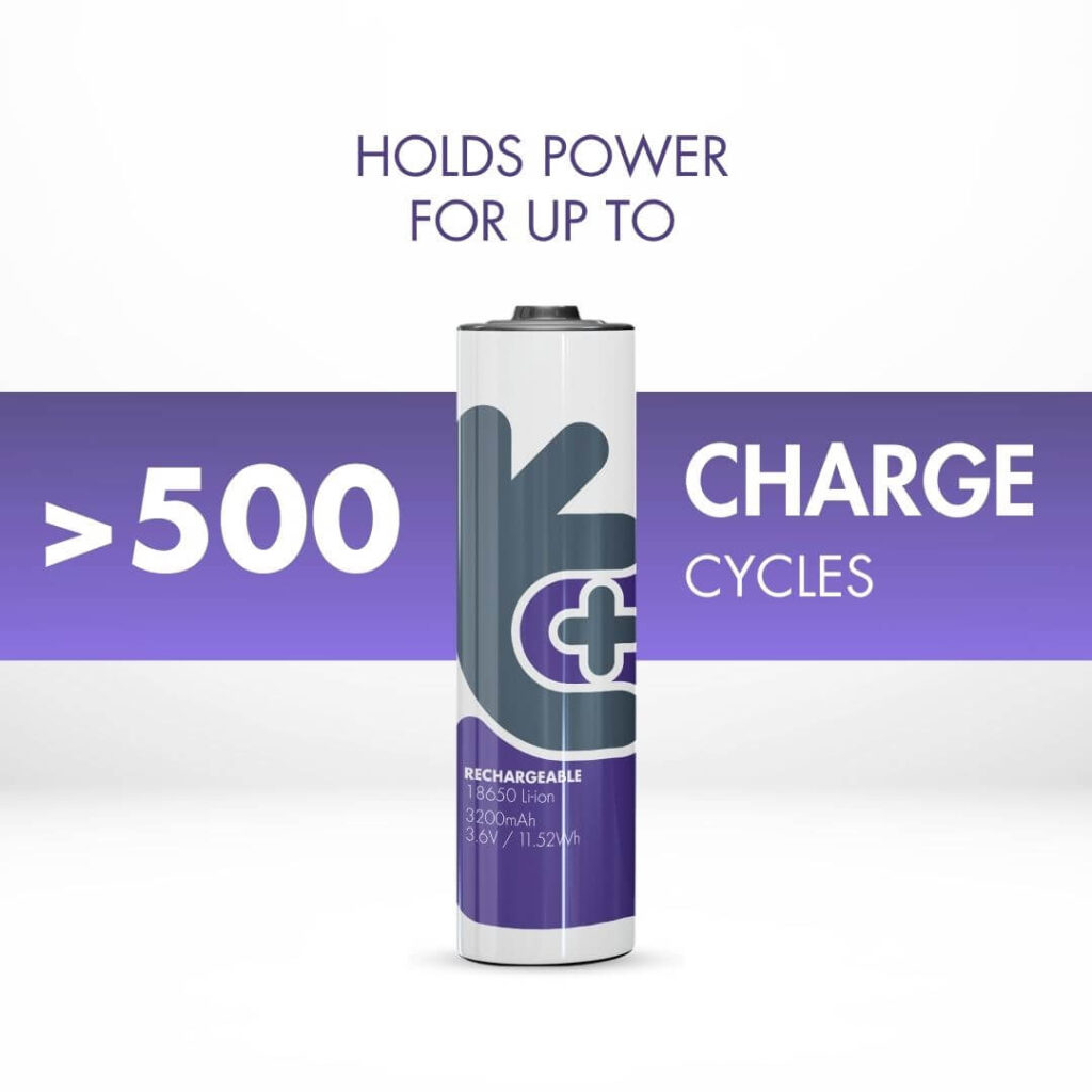 Uniross Li-ion 18650 3200mAh Battery (Pack 1) 4 Uniross Li-ion 18650 3200mAh Battery (Pack 1)