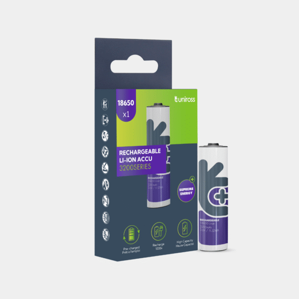 Uniross Li-ion 18650 3200mAh Battery Pack Of 1