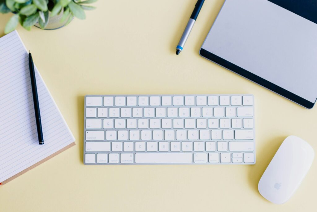 Top 5 Devices that Work Best with USB-C Rechargeable Batteries 1 a keyboard and a mouse on a desk