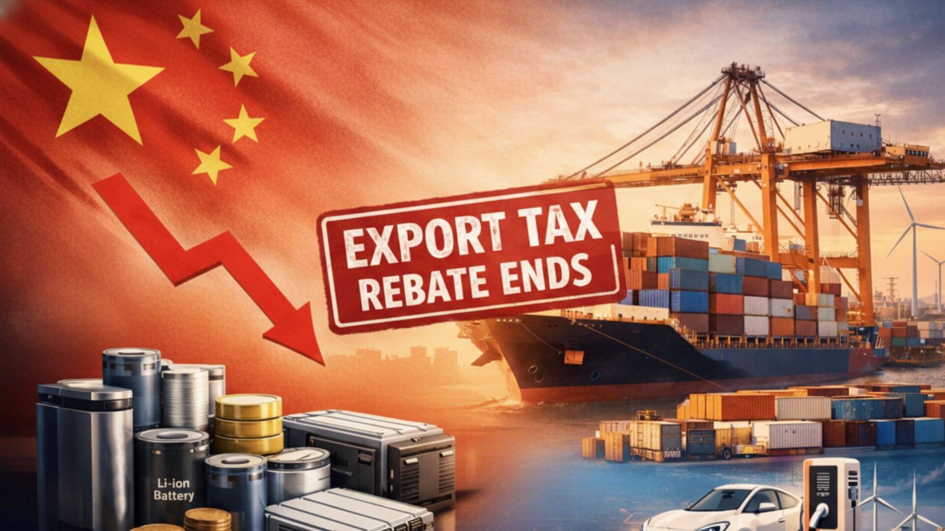 China Scraps VAT Export Rebates on Batteries: What It Means for Global Markets