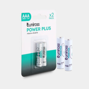 Piles alcalines Uniross AAA Power Plus (Blister 2)