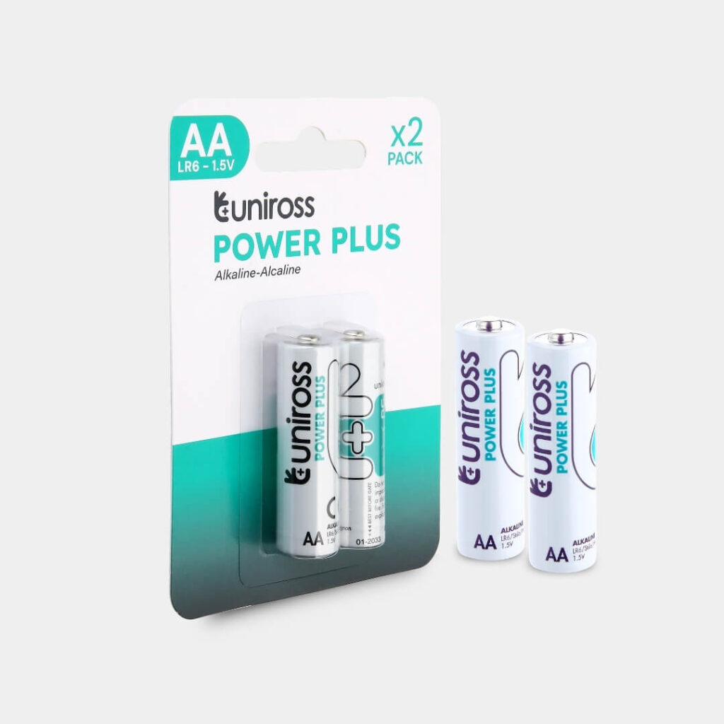 Uniross LR6 AA Power Plus Alkaline Battery (Blister 2)