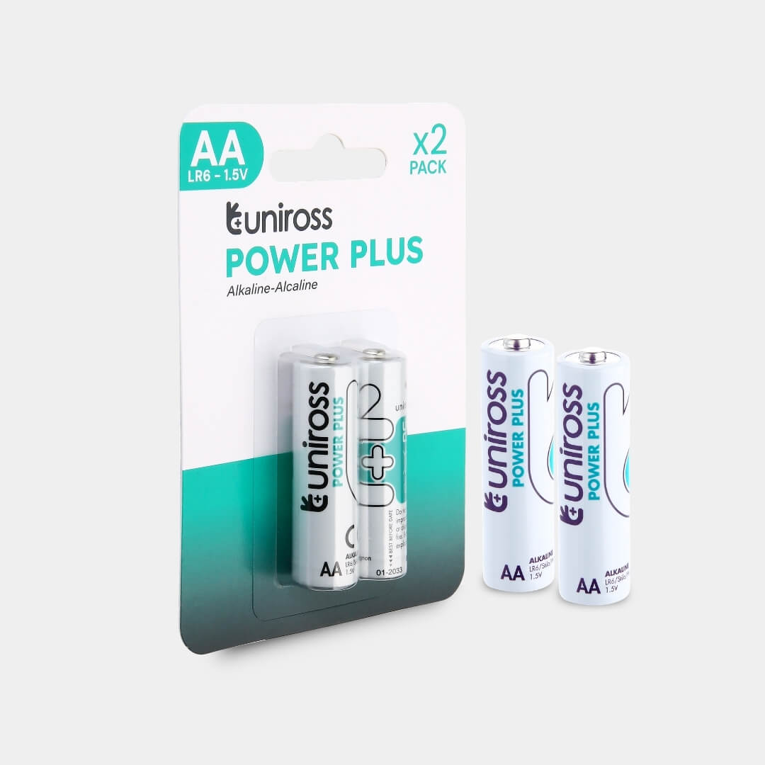 Uniross LR6 AA Power Plus Alkaline Battery (Blister 2)