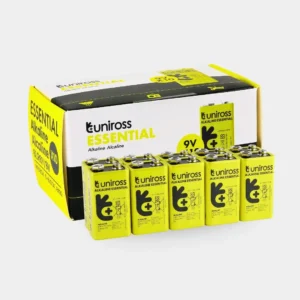 Uniross Alkaline 6LR61 9V Essentials Batteries (10 Box)