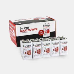 Uniross 6LR61 9V Max Power Alkaline Battery