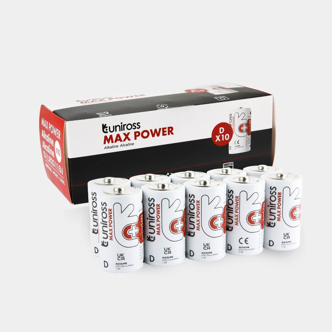 Uniross LR20 D Max Power Alkaline Battery