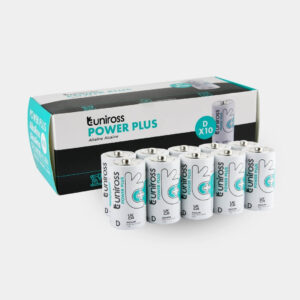 Uniross LR20 D Power Plus Alkaline Battery (Pack 2) | UPPDPK2