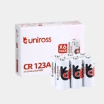 Uniross Cylindrical Lithium Battery CR123A (Box of 6)